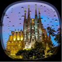 Barcelona Yağmur Duvar Kağıdı