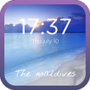 Maldives beach­-DIY Lock Theme