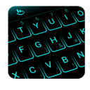 Neon Mavisi Klavye Teması