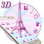 3D Pink Paris Eiffel Tower indir
