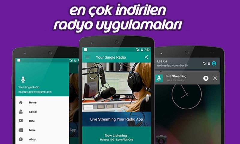 En Çok İndirilen Radyo Uygulamaları