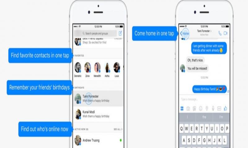 Facebook Messenger Tasarımı Değişiyor