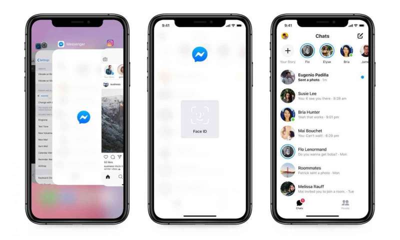 Facebook Messenger: we can lock messages with Face ID