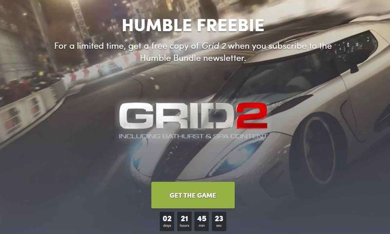 GRID 2 ücretsiz olarak Humble Store’da!