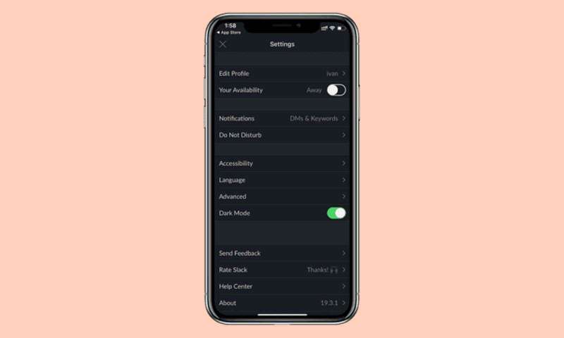 How to turn on Slack’s dark mode on iOS and Android