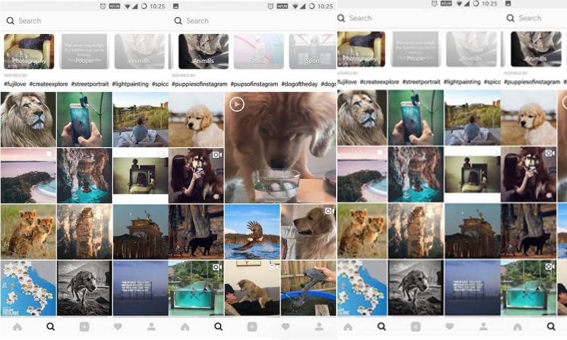 Instagram'ın keşfet sekmesinin tasarımı değişiyor