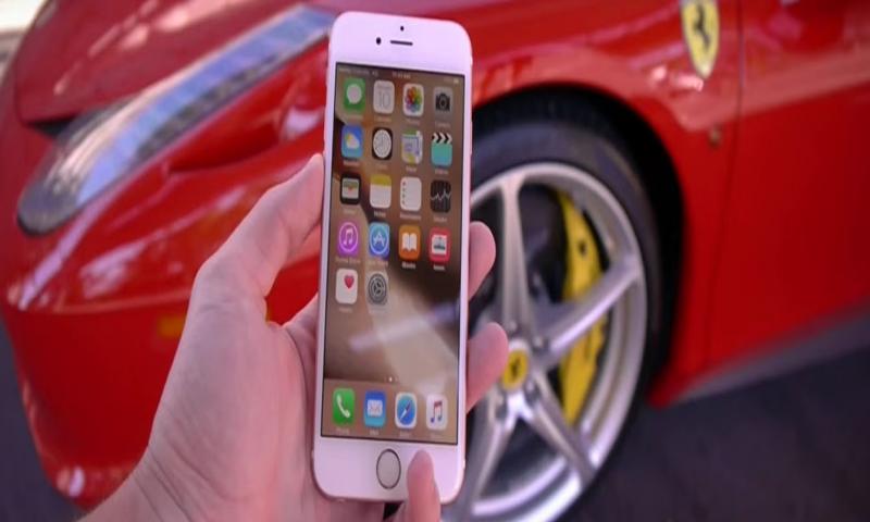 iPhone 6s'in Üzerinden Ferrari Geçerse Ne Olur?
