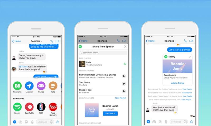 Messenger'a Spotify Çalma Listesi Entegrasyonu Geliyor