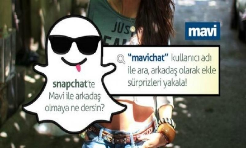 Snapchat'teki ilk Türk Markası Mavi