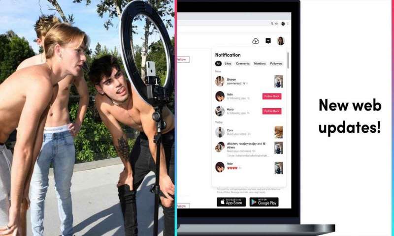 TikTok'un Web sürümü için yeni özellikler yolda