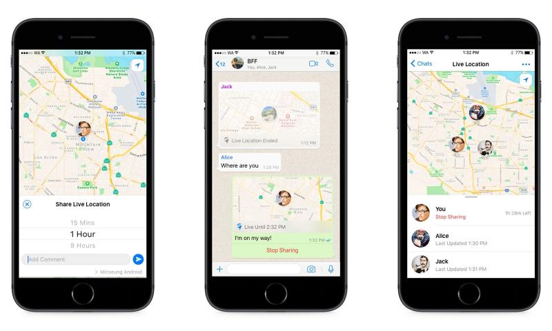 WhatsApp'ta canlı konum paylaşma özelliği mi geliyor?