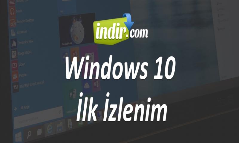 Windows 10 Ön İnceleme