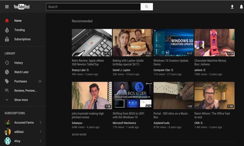 YouTube'a Gece Modu Özelliği Geldi