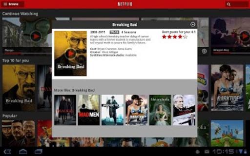 Netflix indirme konumu android